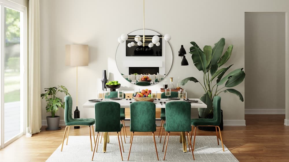 Elegant dining room setting